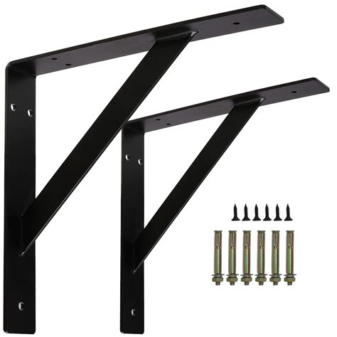 wide metal shelf bracket|heavy duty large shelf brackets.